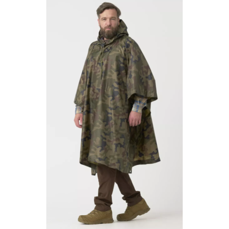 Poncho U.S. Model - PL Woodland - Helikon-Tex